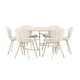 Spisegruppe Venture Home Copenhagen Ø140 cm med 6st Lilja Spisestoler