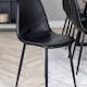 Spisegruppe Venture Home Ina med 8 Pobbie Stoler Sort