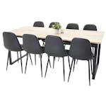 Spisegruppe Venture Home Cirebon med 8 Polar Stoler