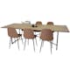 Spisegruppe Venture Home Peo med 6 Pobbie Stoler
