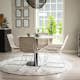 Spisegruppe Venture Home Roxanna med 4 Cornelia Stoler HHvitTerazzo