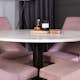 Spisegruppe Venture Home Roxanna HHvitBord med 4 Laura Stoler Manchester