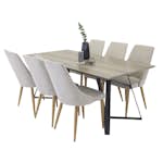 Spisegruppe Venture Home Madde med 6 Laura Stoler