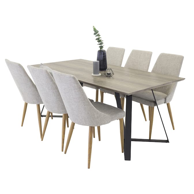 Spisegruppe Venture Home Madde med 6 Laura Stoler