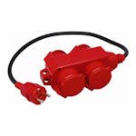 Forgrener Malmbergs 2+2-Veis med Lokk 0,5 m