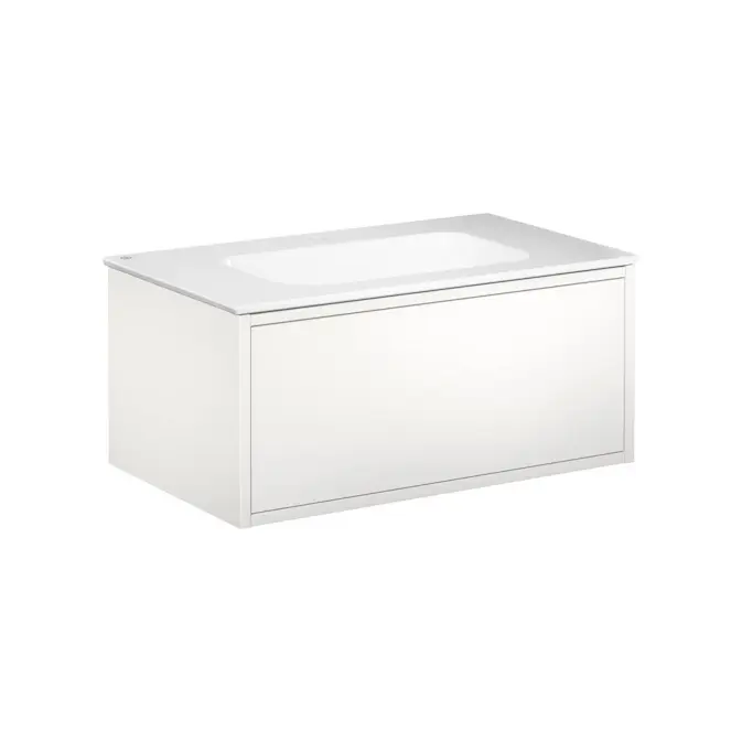 Tvättställskåp Gustavsberg Ducentic 80 cm med Tvättställ i Porslin