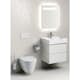 Vegghengt Toalett Laufen Kartell 820337 Rimless exkl Sits
