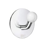 Enkelkrok Beslagsboden BK1085 Rustfri/Hvit