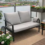 Hagesofa Hillerstorp Hånger 2-seter Sort