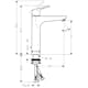 Tvättställsblandare Hansgrohe Focus 190 Hög