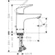 Tvättställsblandare Hansgrohe Focus 100