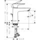 Tvättställsblandare Hansgrohe Talis E 110