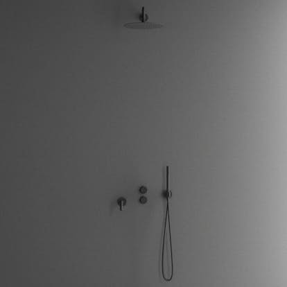 Takduschset Scandtap Steel Harmonized 3X för Inbyggnad