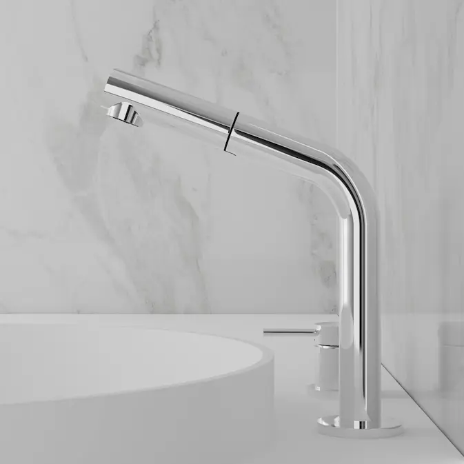 Tvättställsblandare Scandtap Steel Harmonized B2P