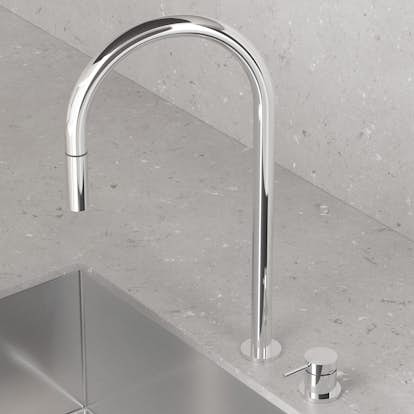 Köksblandare Scandtap Steel Harmonized K2P