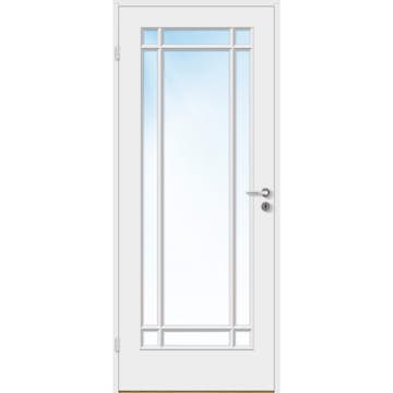 Innerdør Bygg1 Anna FW Kompakt New York Hvit Klarglass