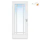 Innerdør Bygg1 Anna FW Kompakt New York Hvit Klarglass med Karmsett