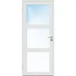 Innerdør Bygg1 Base 3 Klarglass