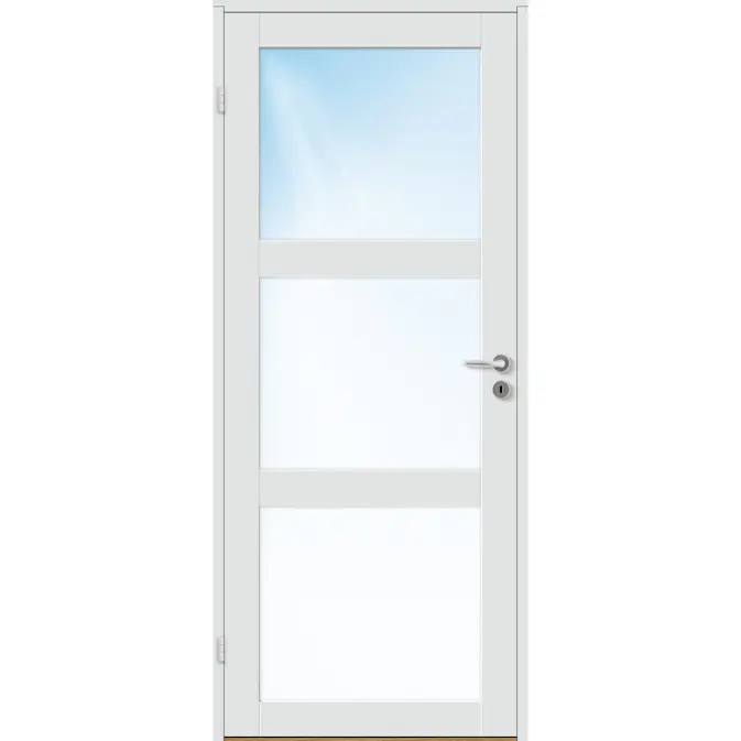 Innerdør Bygg1 Base 3 Klarglass
