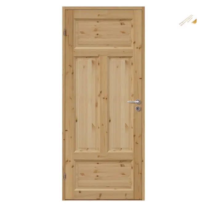 Innerdør Bygg1 Bente Furu med Karmsett