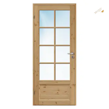 Innerdør Bygg1 Bente FW Furu med Karmsett