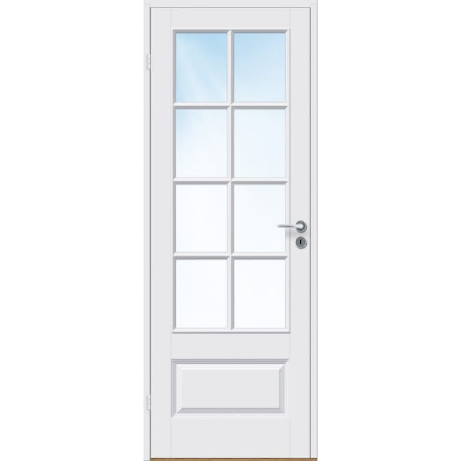 Innerdør Bygg1 Ida FW Hvit Klarglass