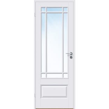 Innerdør Bygg1 Ida FW New York Hvit Klarglass