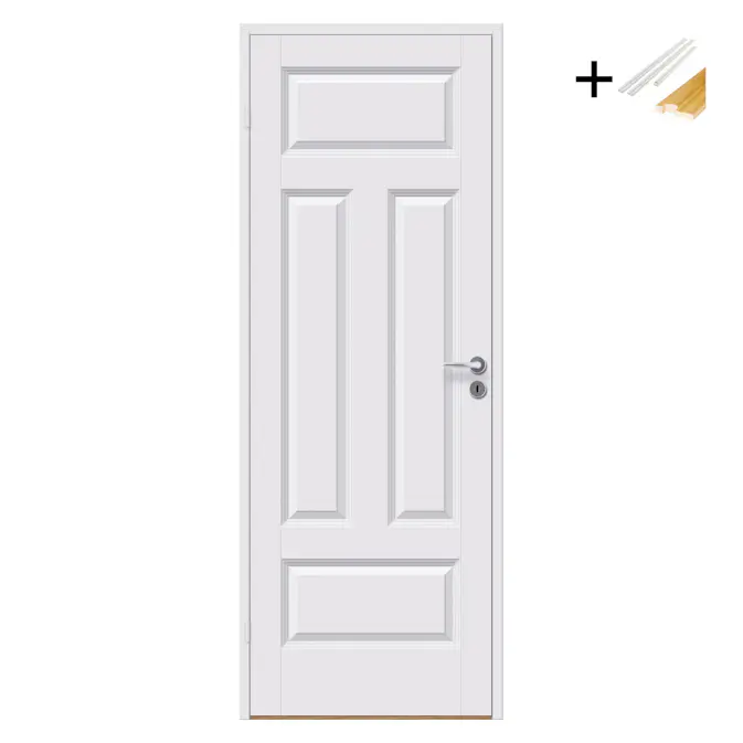 Innerdør Bygg1 Ida Hvit med Karmsett