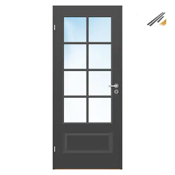 Innerdør Bygg1 Ida Kompakt FW Klarglass med Karmsett