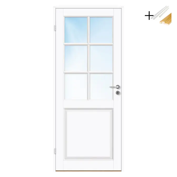 Innerdør Bygg1 Jonas HW Klarglass med Karmsett