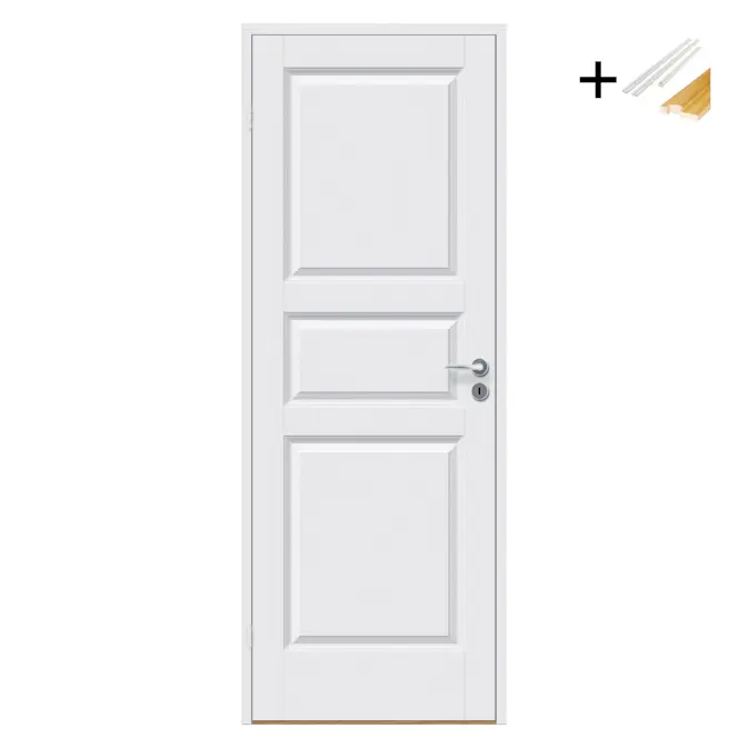 Innerdør Bygg1 Kari Hvit med Karmsett