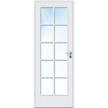 Innerdør Bygg1 Kari HW Hvit Klarglass