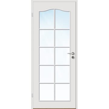 Innerdør Bygg1 Mia FW Hvit Klarglass