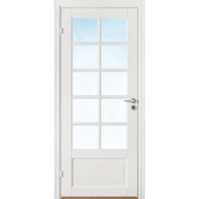 Innerdør Bygg1 Odin FW Hvit Glass