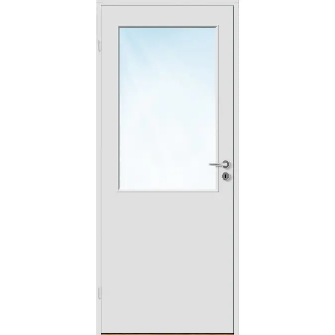 Innerdør Bygg1 Sletten HW Kompakt Klarglass