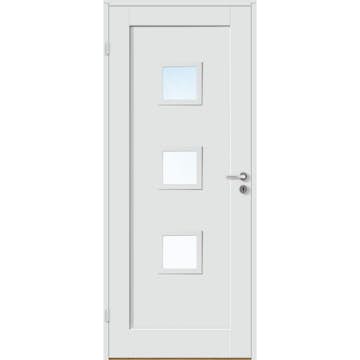 Innerdør Bygg1 Stil 1 F3 Hvit Glass