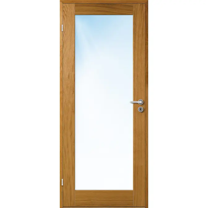 Innerdør Bygg1 Stil 1 Eik Glass