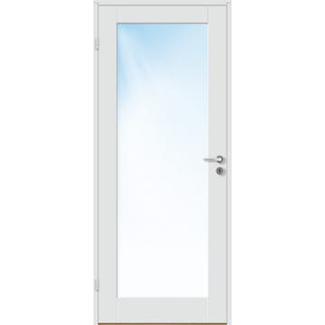 Innerdør Bygg1 Stil 1 Hvit Frostet Glass