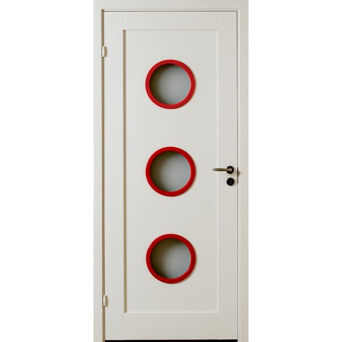 Innerdør Bygg1 Stil 1 R3 Hvit Glass