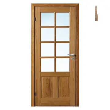 Innerdør Bygg1 Thor EIK FW Eik Klarglass med Karmsett