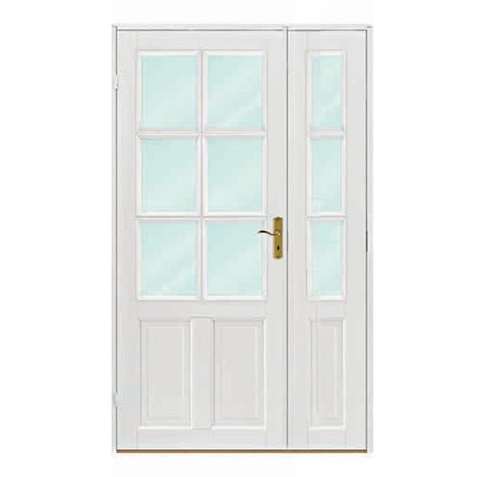 Innerdør med Sidefelt Scanflex Eirin Hvit Klarglass