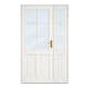 Innerdør med Sidefelt Scanflex Elise Hvit Klarglass