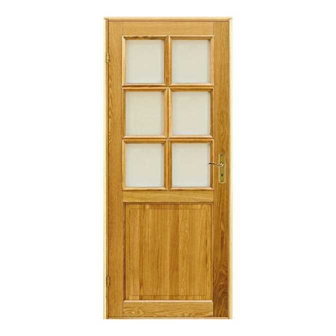 Innerdør Scanflex Pia Eik Klarglass