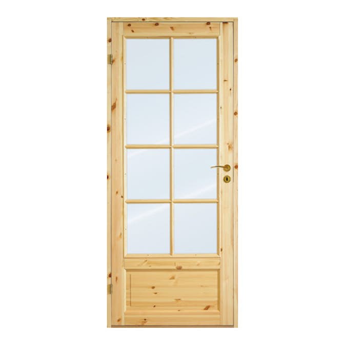 Innerdør Scanflex Skjold Furu Klarglass