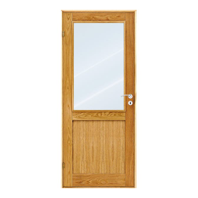 Innerdør Scanflex Trend Duo Lakkert Eik Klarglass