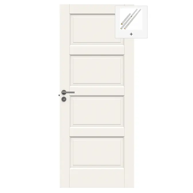 Innerdør Swedoor Craft 04L med Karmsett