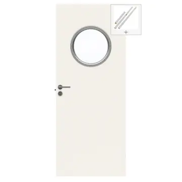 Innerdør Swedoor Stable G68 Hvit med Karmsett