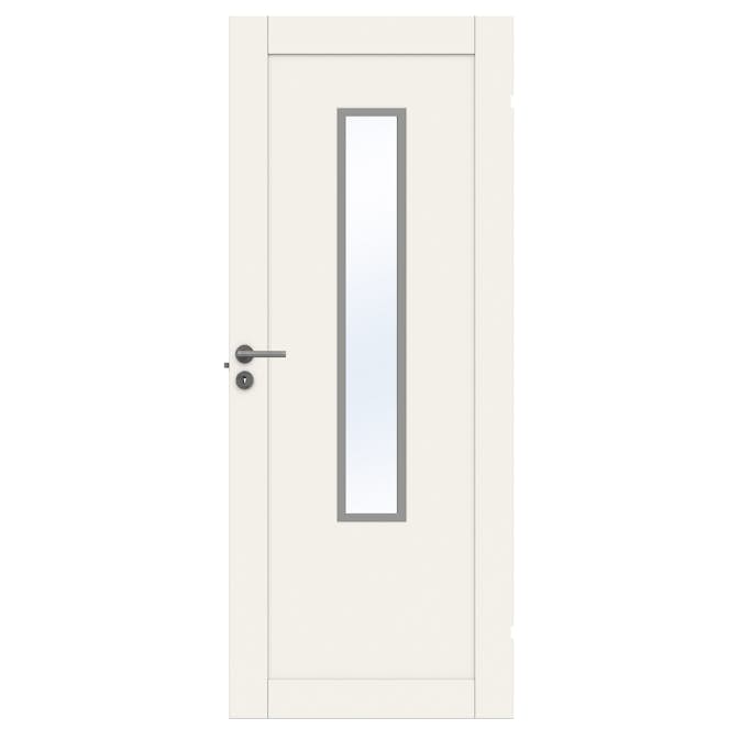 Innerdør Swedoor Unique 01L GWA 1120 Hvit med Karmsett