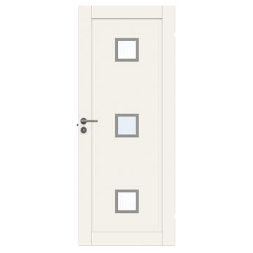 Innerdør Swedoor Unique 01L GWA 320 Hvit med Karmsett