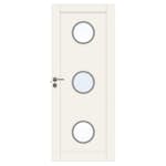 Innerdør Swedoor Unique 01L GWA 330 Hvit med Karmsett